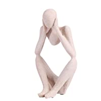 PoeHXtyy Escultura Abstracta Estatua Arte Hecho a Mano Thinking Man Decoración para el hogar Regalos